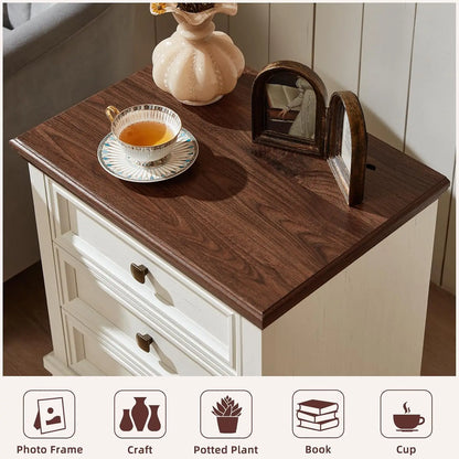 Farmhouse White Nightstand