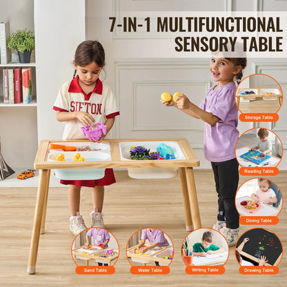 Wooden Sensory Table for Kids Activity