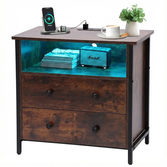 Large Wood Night Stand