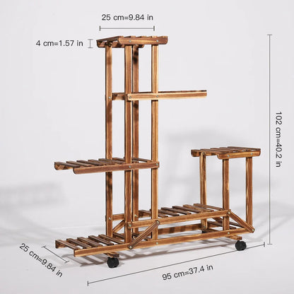 Wood Plant Stand