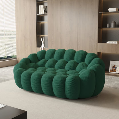 78'' Modern Curved Boneless Sofa Football-Shaped Lazy Floor Sofas