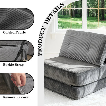 Convertible  Corduroy Futon Guest Accommodation