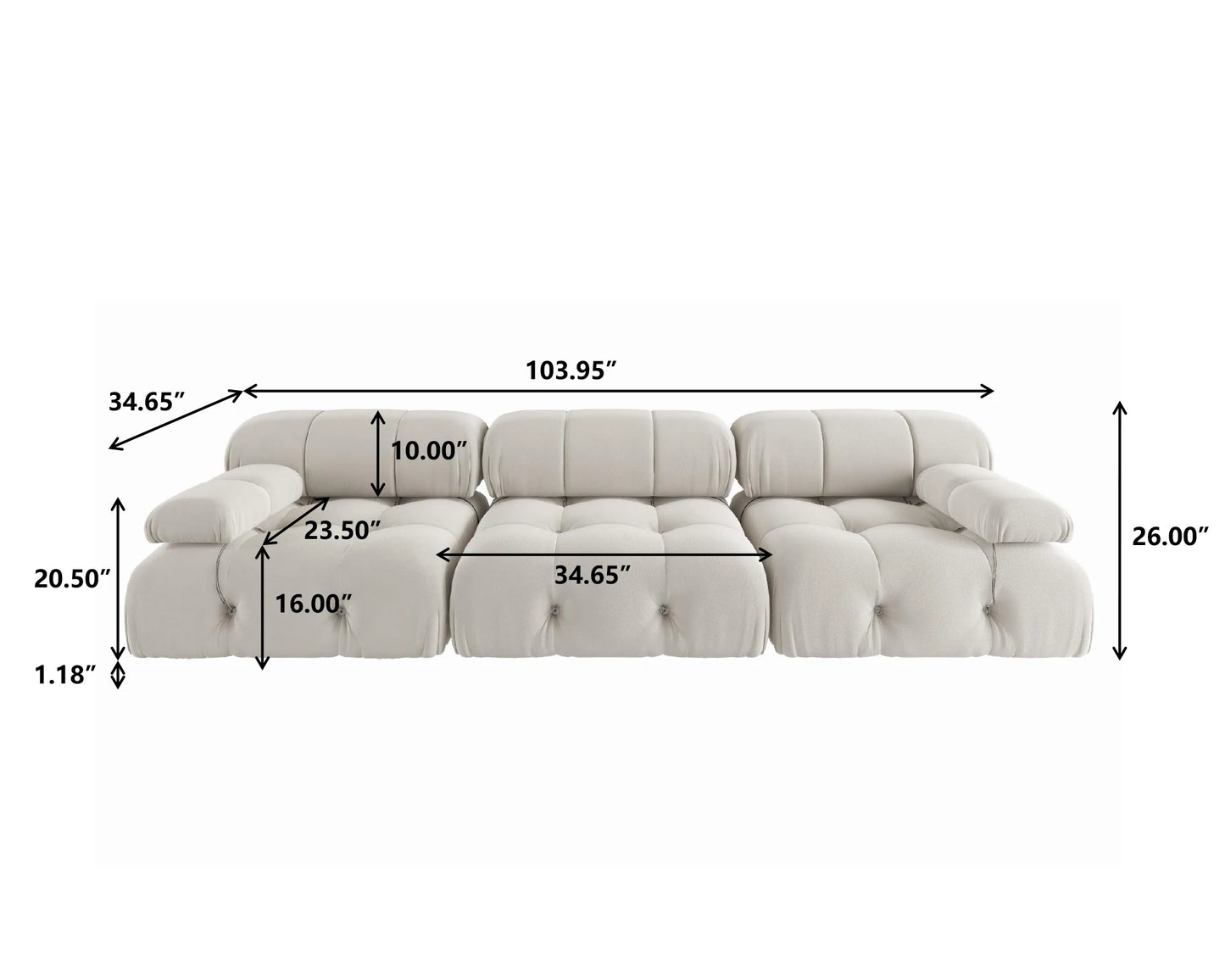 3 Seats Living Room Sofa Sets