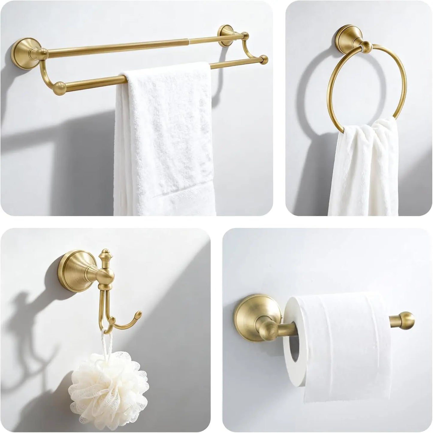 Antique Brass Bathroom Set