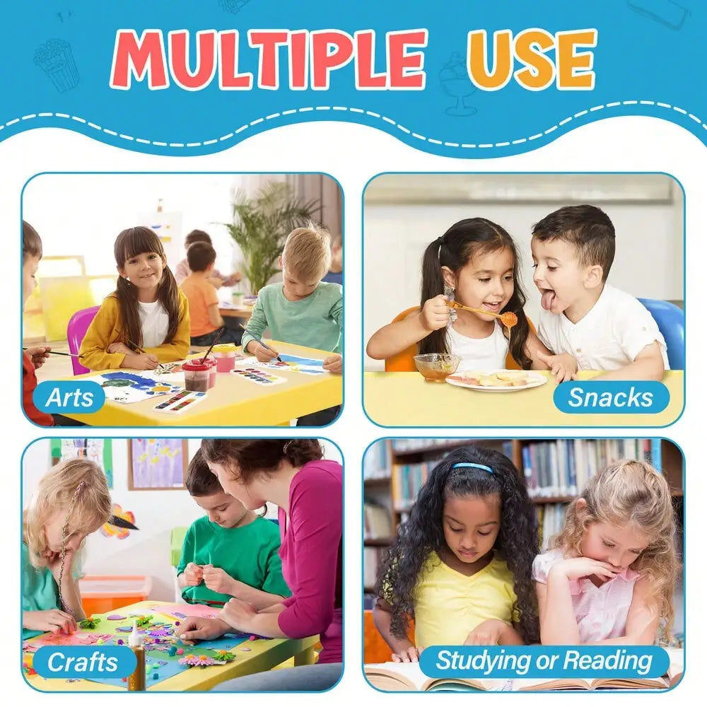 Kids Table and 4 Chairs Play Set