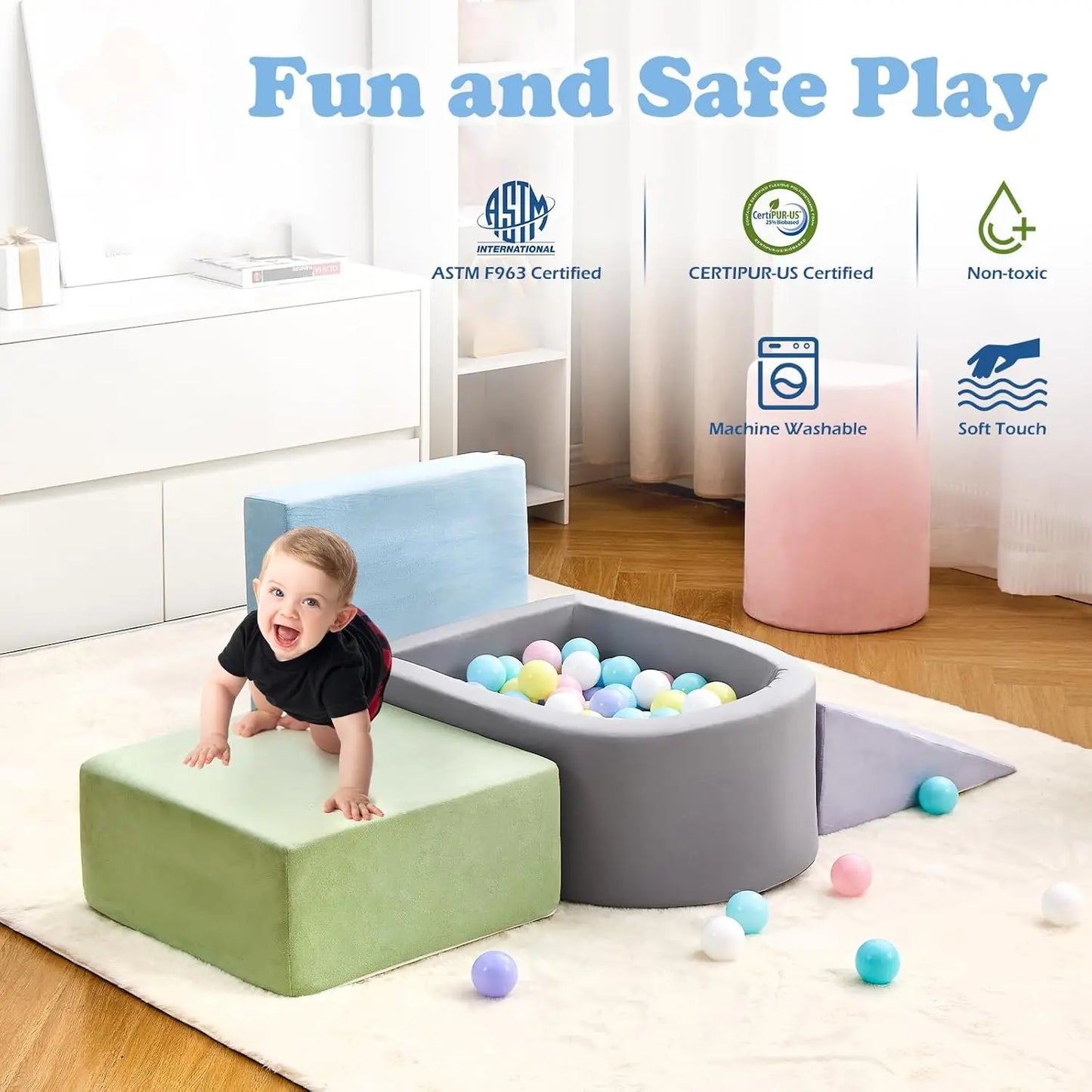 Soft Foam Climbing Blocks