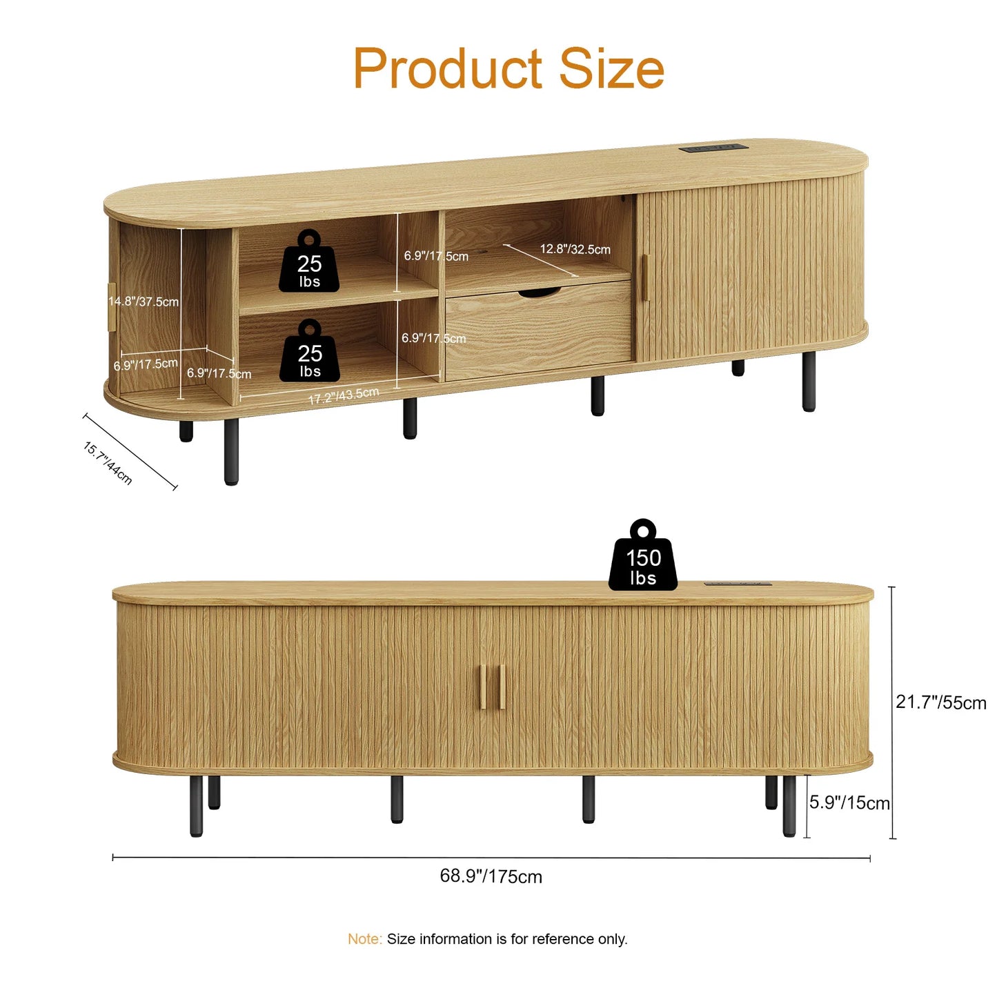 TV Stand w/ Power Outlet