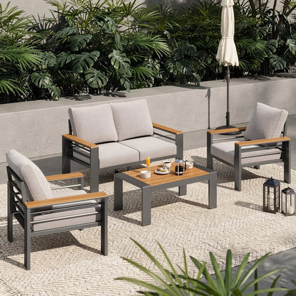 Outdoor Sectional with Coffee Table
