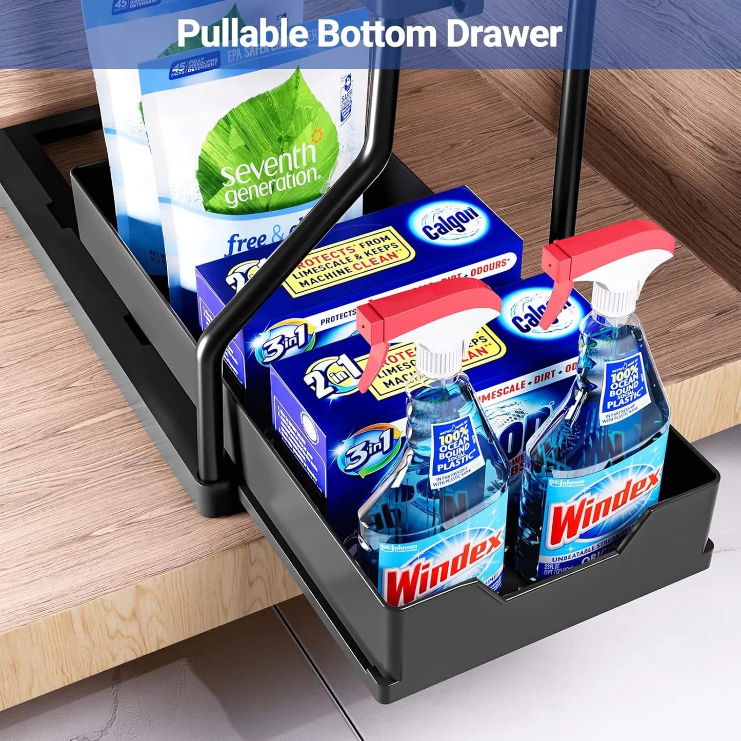 Under-sink storage rack