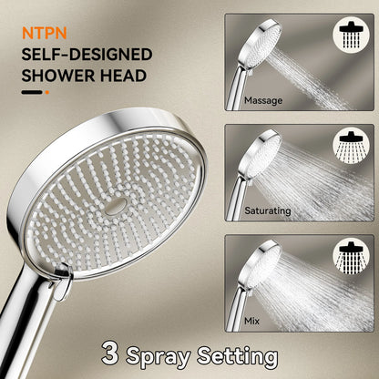 Dual Shower Head with Handheld
