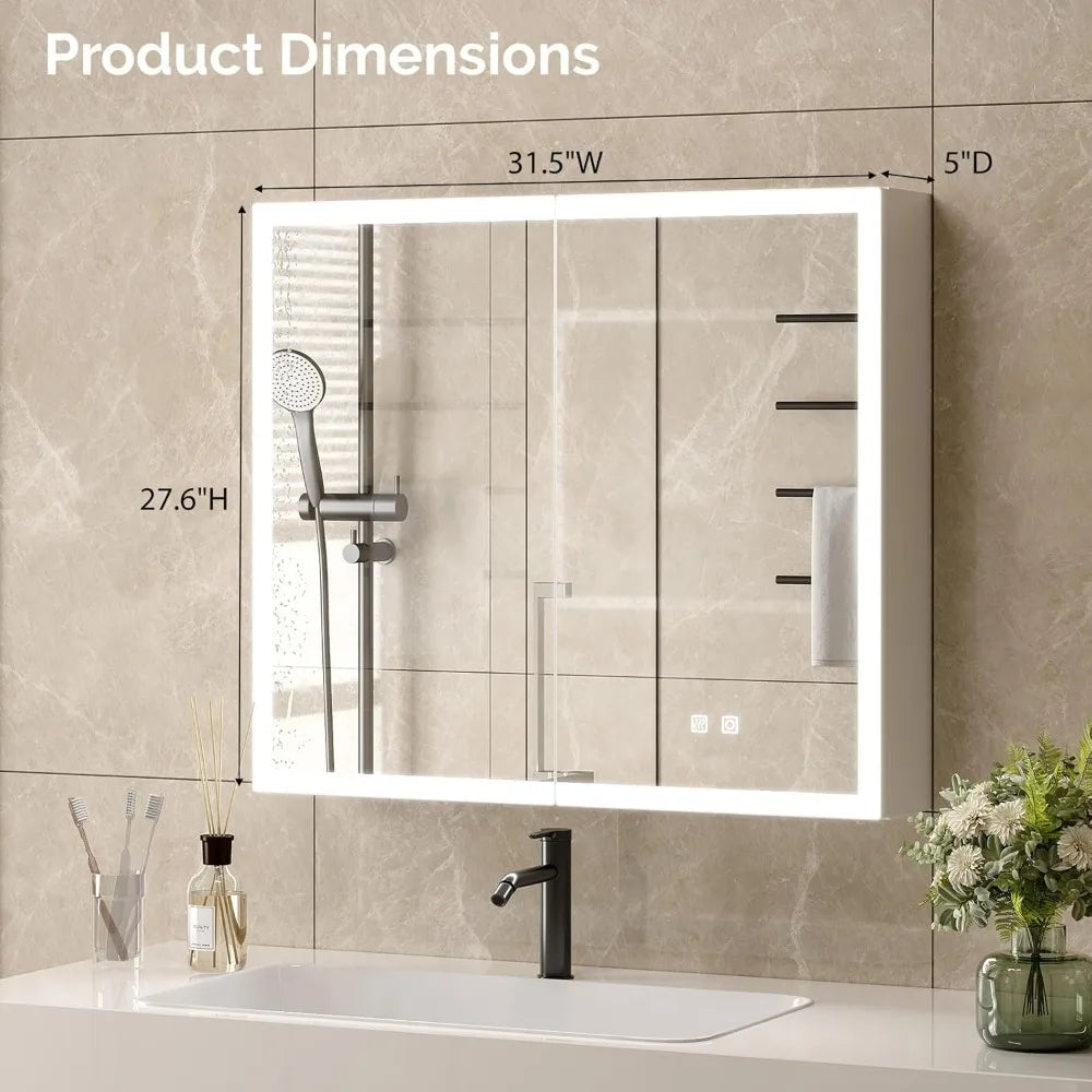 Lighted Medicine Cabinet with Mirror