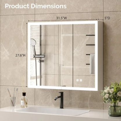 Lighted Medicine Cabinet with Mirror
