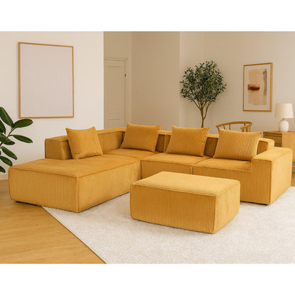Sectional boneless Couch withModern Sofa with  Upholstered Couches for Room