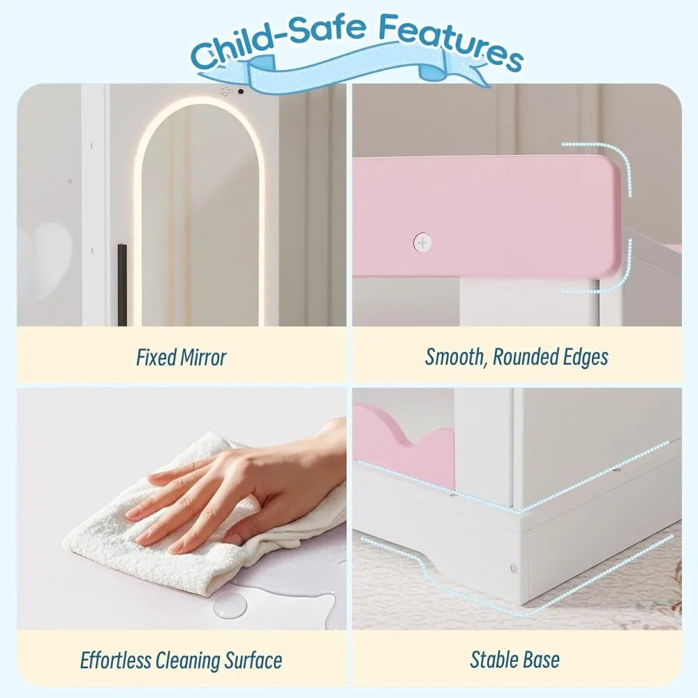 "Kids Closet with Jewelry Cabinet