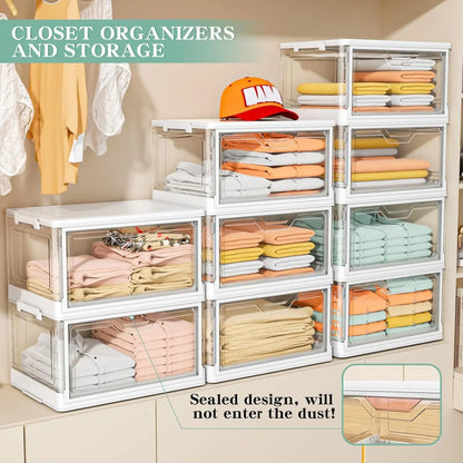 4-Tier Stackable Storage Bins