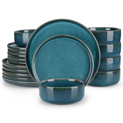 Blue Ceramic Plate Set
