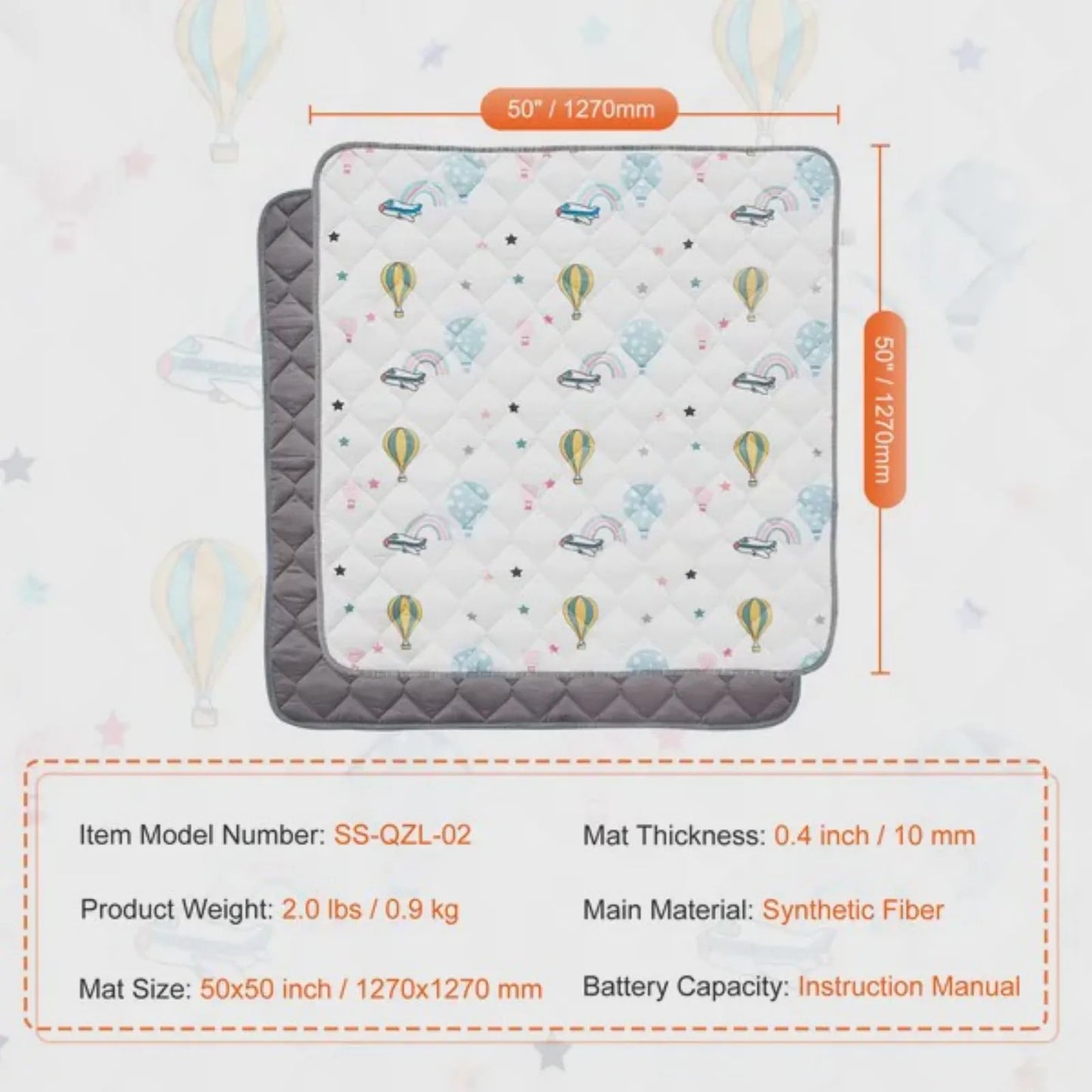 Foldable Baby Crawling Mat