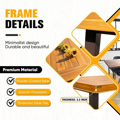 Acacia Wood Kitchen Table