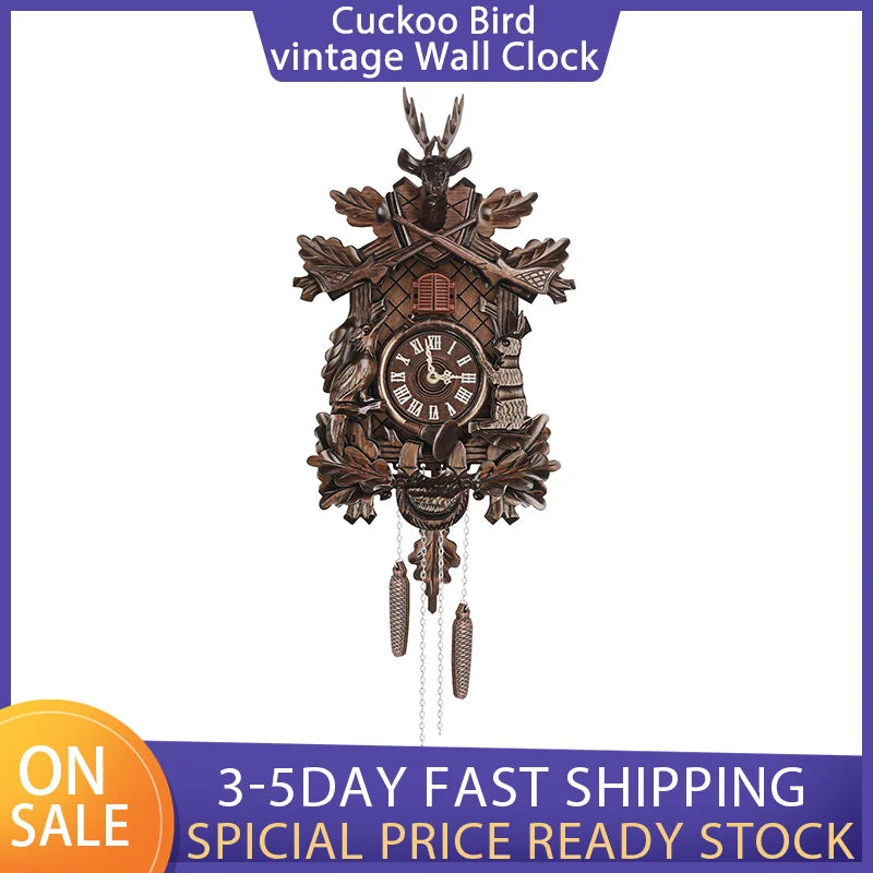 Wooden Cuckoo Wall Clock