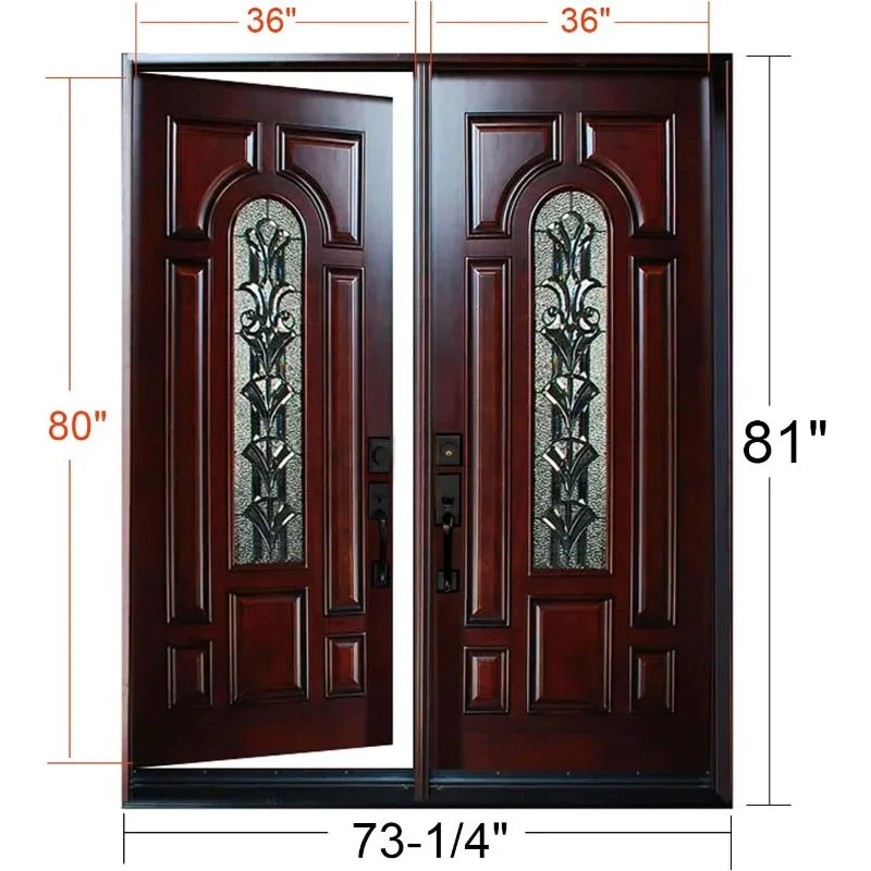 Double  Front Glass Door