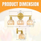 Floral Tulip Glass Shade for Mirror Front Lamp
