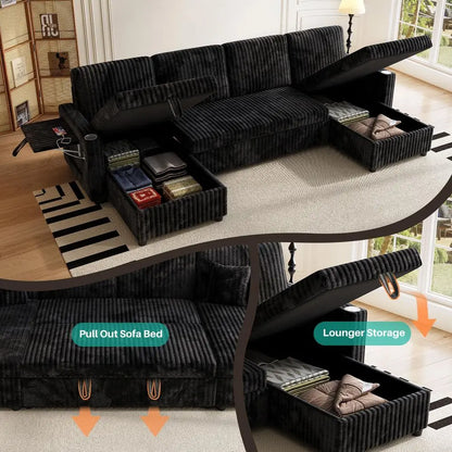 Convertible Corduroy Cloud Sofa