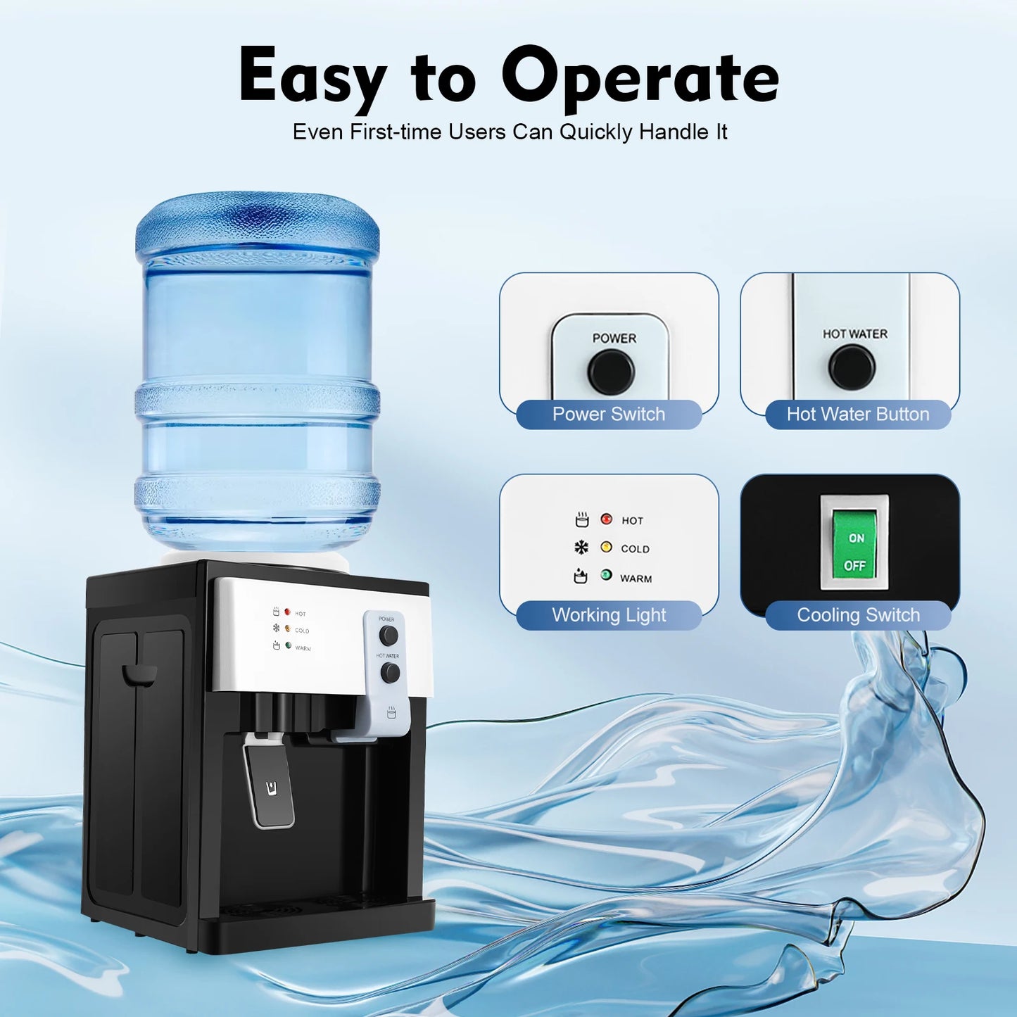 Electric Hot and Cold Water Dispenser