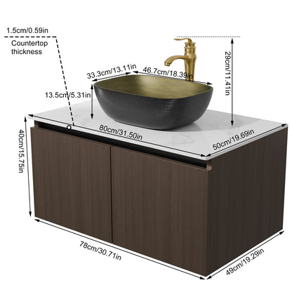 Wall Mounted Modern Vanity