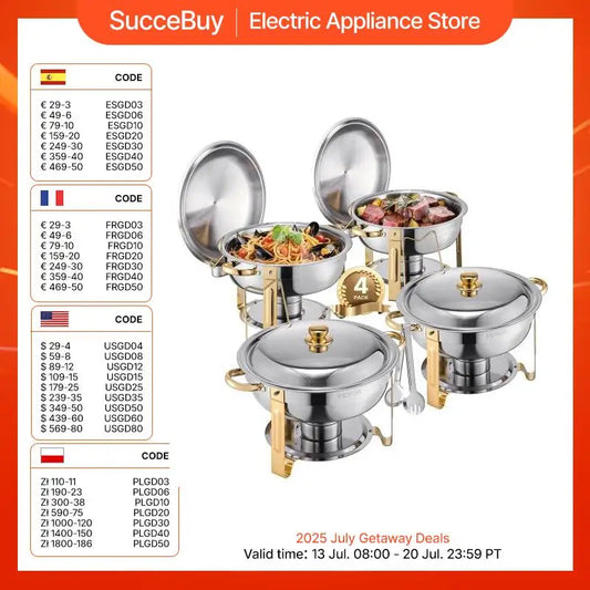 Round Catering Warmer Server