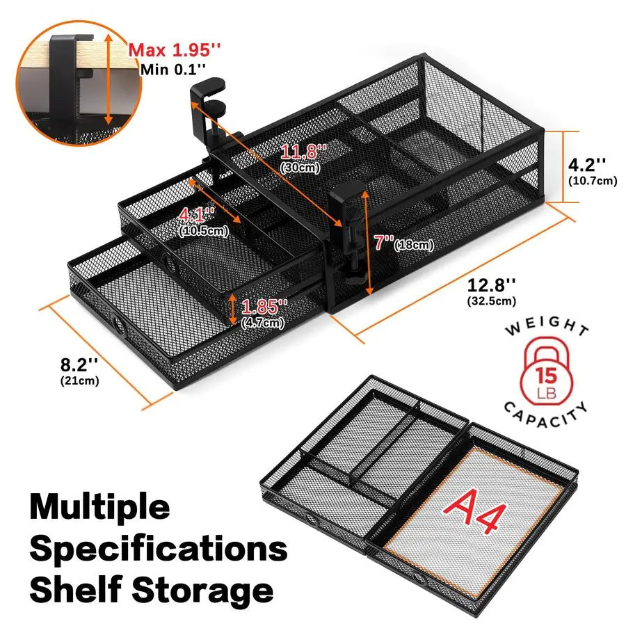 Under Desk Drawer Organizer