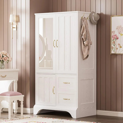 White Wooden Armoire
