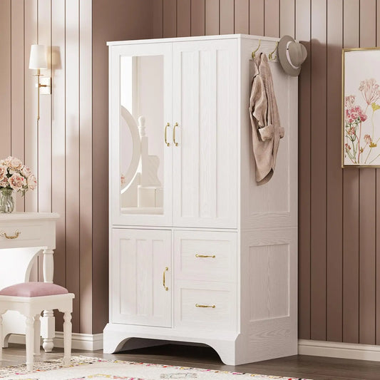 White Wooden Armoire