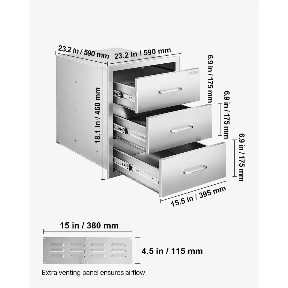 Stainless Steel Modular Drawer Cabinet