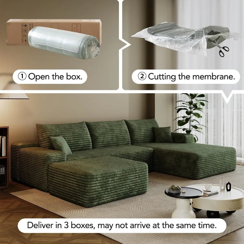 Boneless Sectional Couch