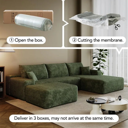Boneless Sectional Couch