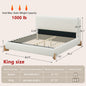 QueenSize Boucle Bed Frame