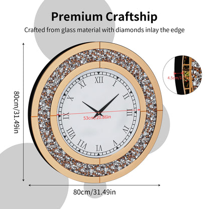 Mirror Wall Clock