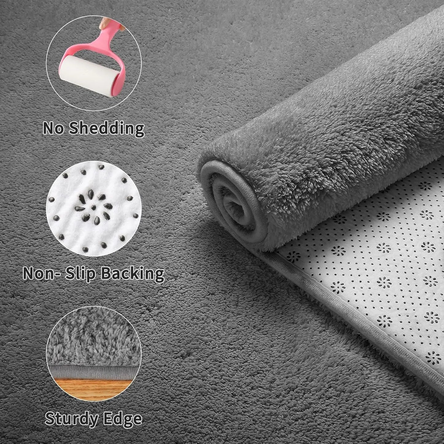 Soft Fluffy Area Rug for Living Room Bedroom, for Kids Playroom Home Decor