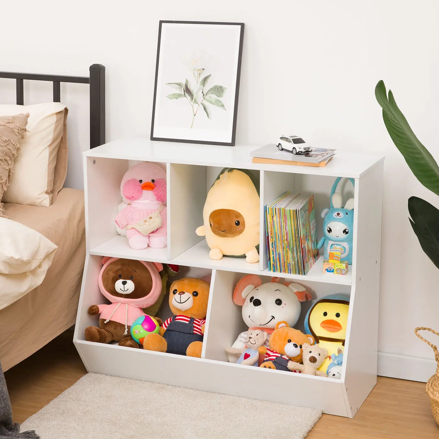 Kids Bookshelf and Toy Shelf