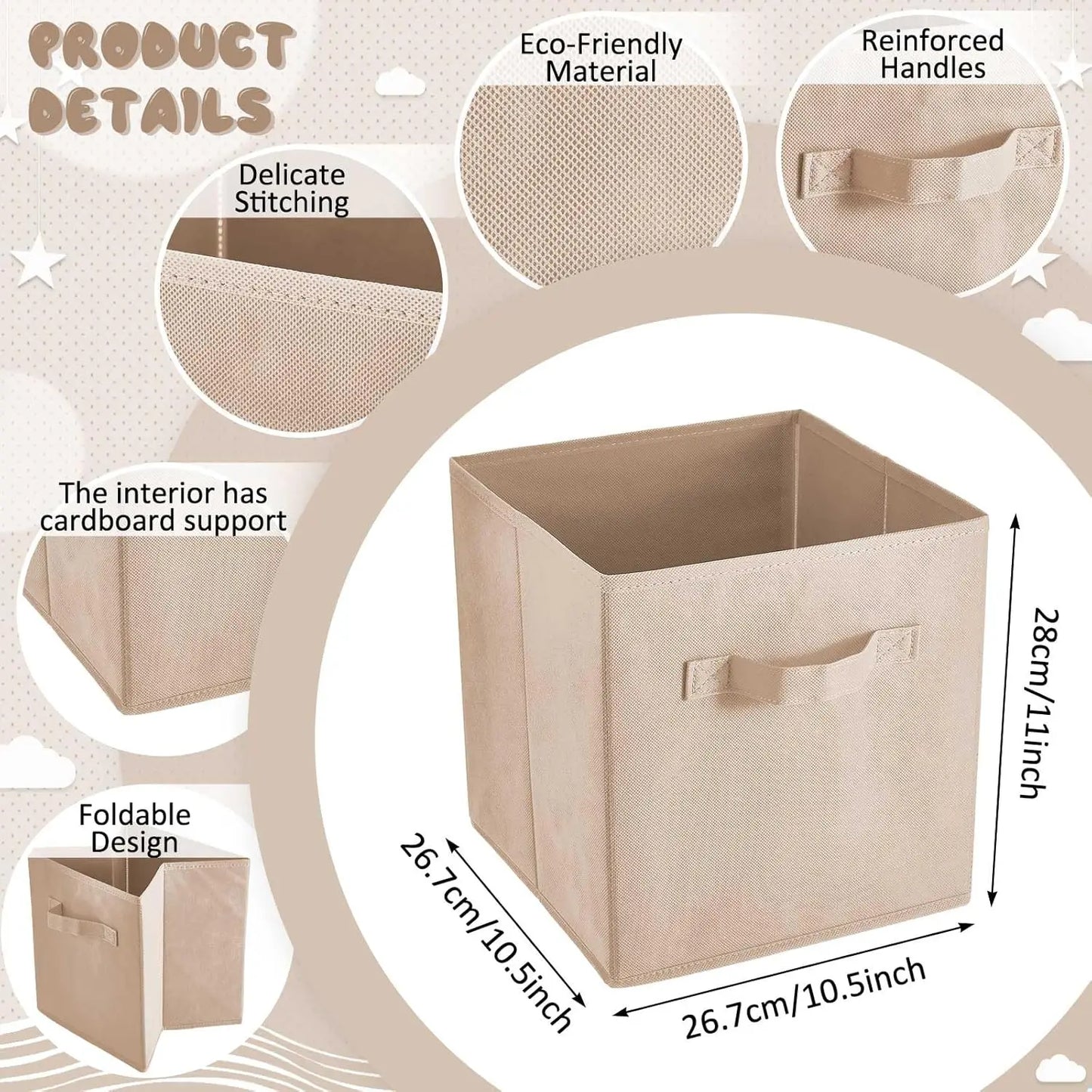 12 Pcs Cube Storage Bin