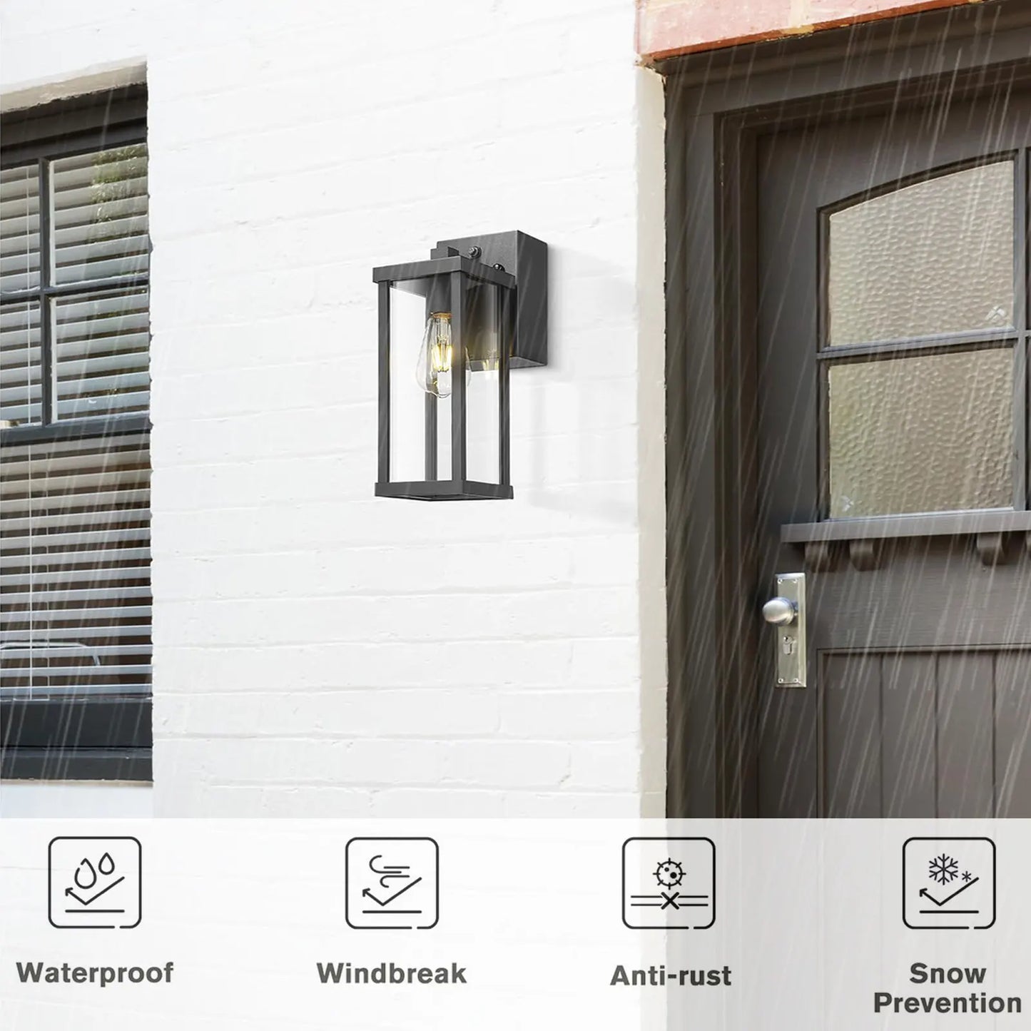 Porch Light With GFCI Outlet
