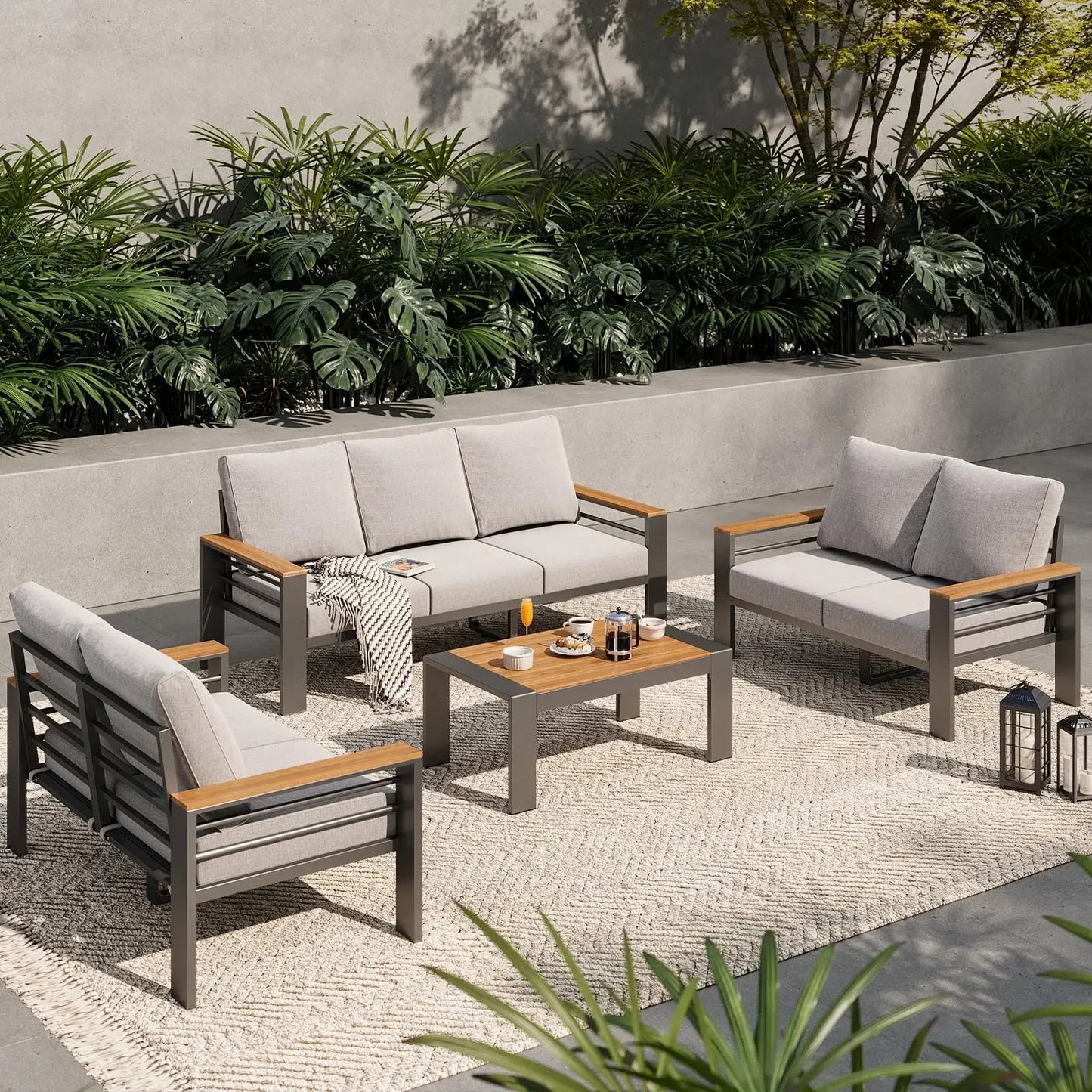 Outdoor Sectional with Coffee Table