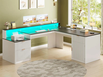 Modern L-Shaped Office Desk