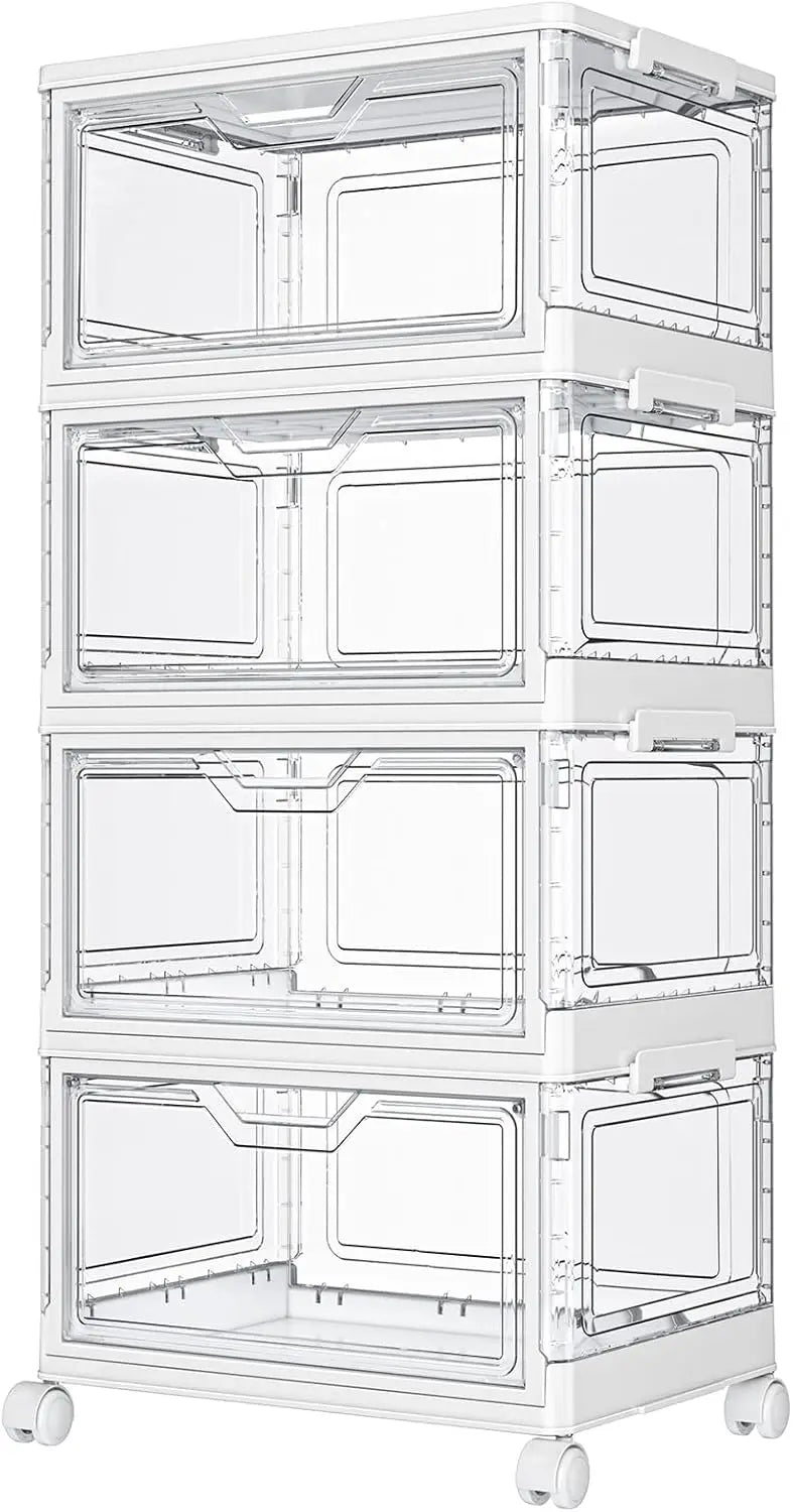 4-Tier Stackable Storage Bins