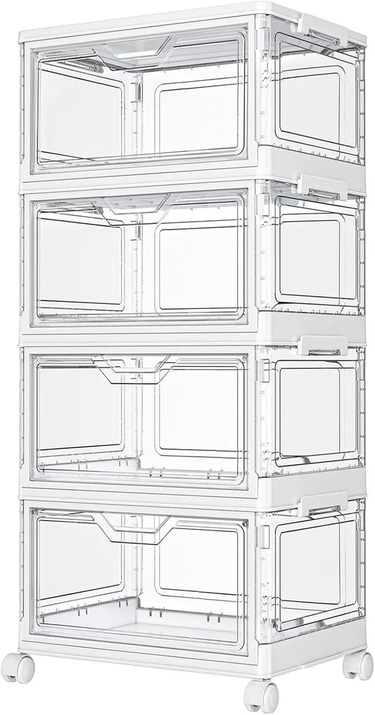 4-Tier Stackable Storage Bins