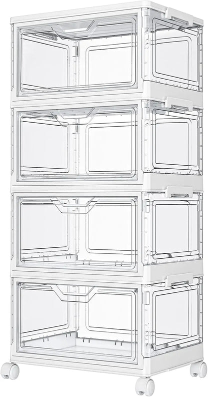 4-Tier Stackable Storage Bins