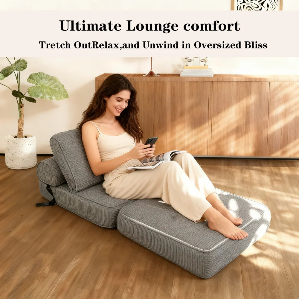 Convertible  Corduroy Futon Guest Accommodation