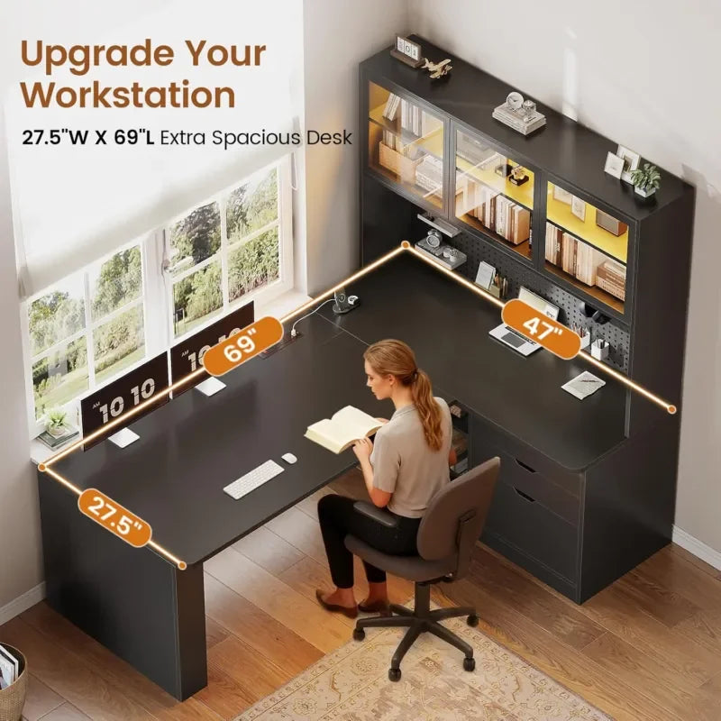 L Shaped Corner Gaming Desk