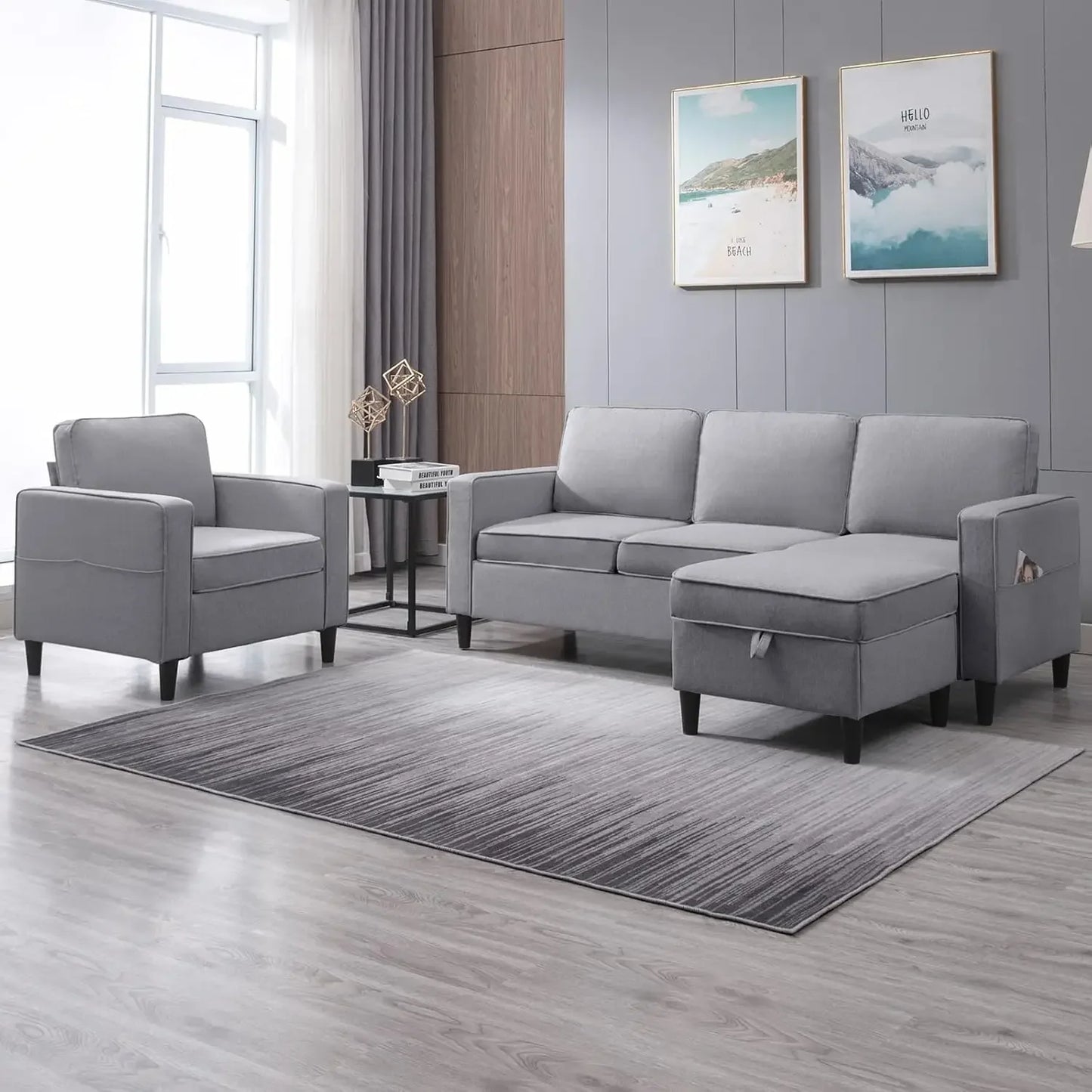 3-Seat Sofa and Loveseat Sets