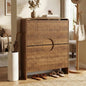 Narrow Shoe Cabinet for Entryway Doors